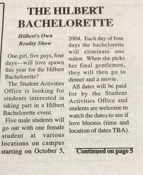 The Hilbert Bachelorette Photo