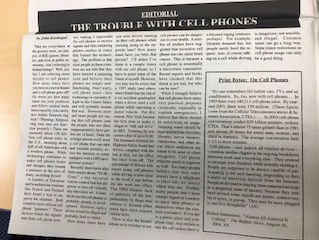 hfiles trouble with cell phones